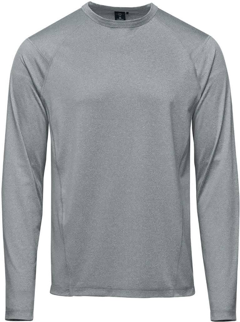 Stormtech Tlx-2m Men’s Volante H2x-dry L/s Tee - Granite Heather - Adult s