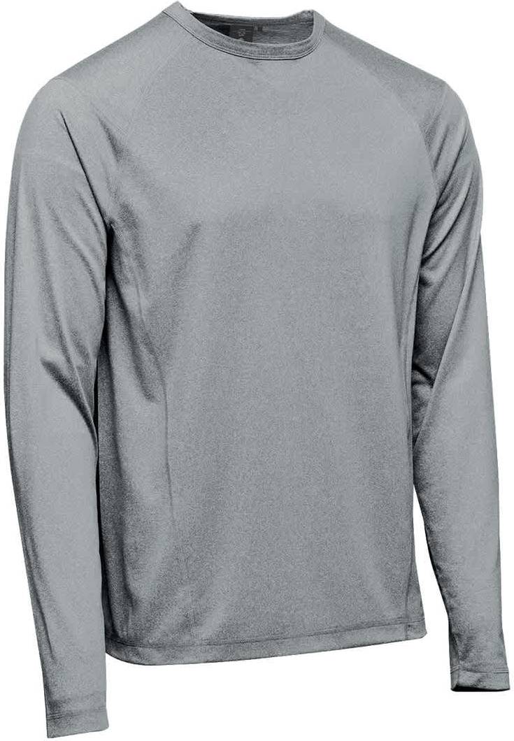 Stormtech Tlx-2m Men’s Volante H2x-dry L/s Tee - Granite Heather