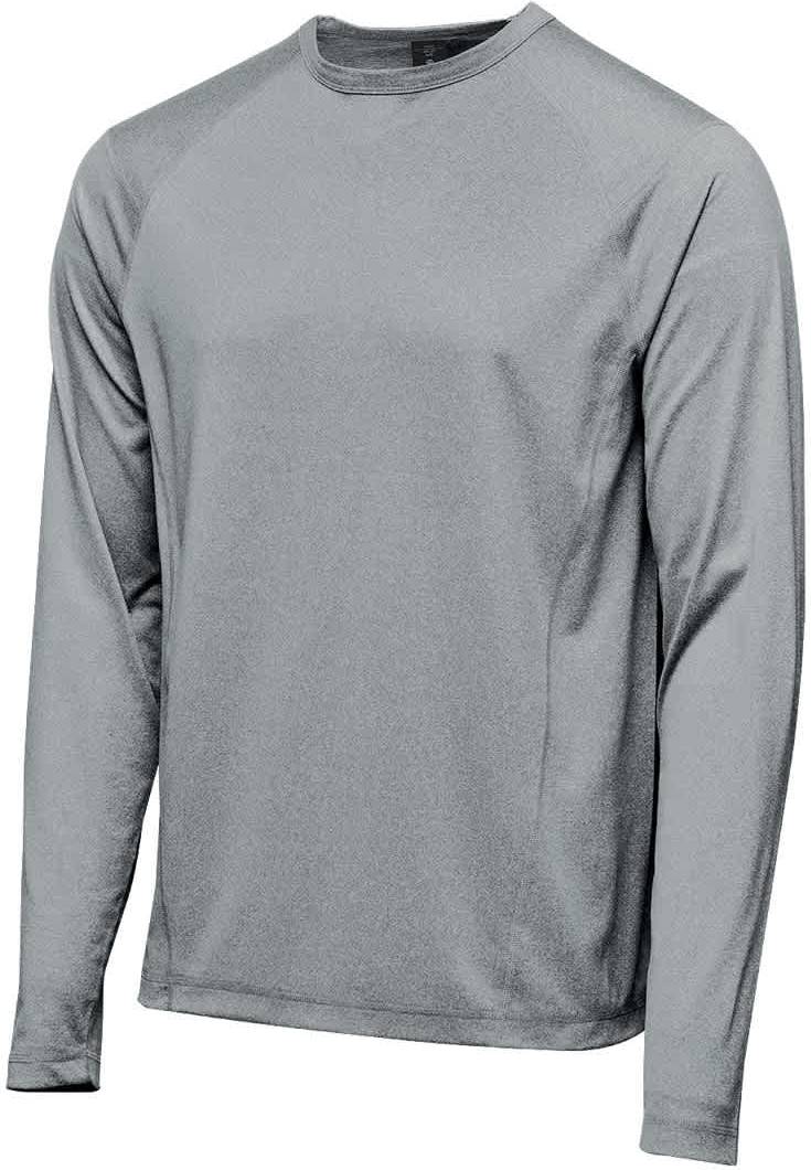 Stormtech Tlx-2m Men’s Volante H2x-dry L/s Tee - Granite Heather