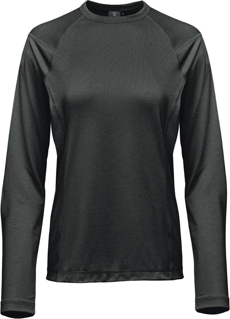Stormtech Tlx-2w Women’s Volante H2x-dry L/s Tee - Charcoal Heather - Ladies Xs