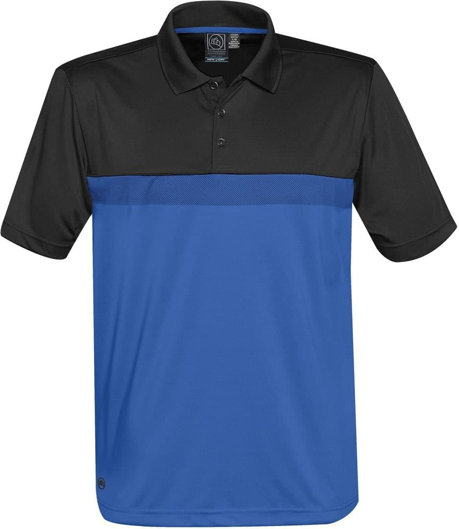 Stormtech Tm-1 Men’s Equinox Performance Polo - Azure Blue Black - Adult s