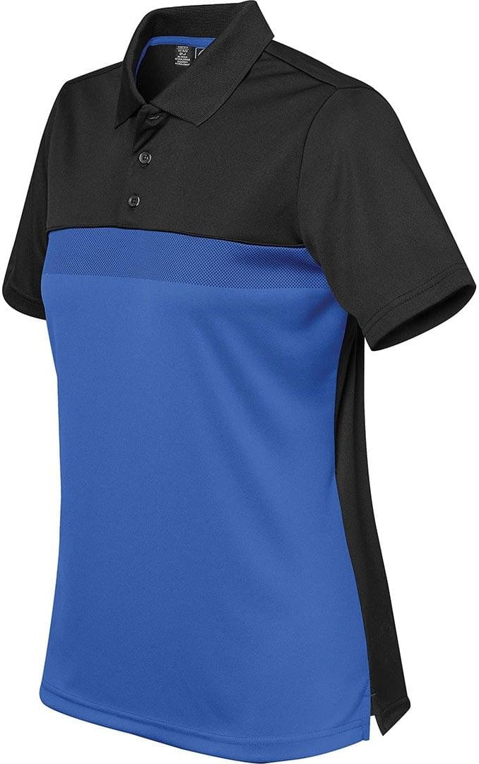 Stormtech Tm-1w Women’s Equinox Performance Polo - Azure Blue Black
