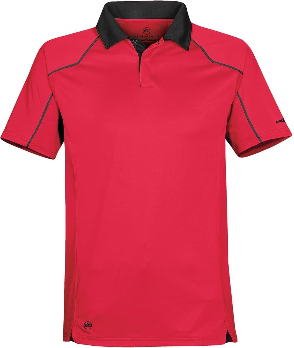 Stormtech Tps-1 Men’s Crossover Performance Polo - Scarlet - Black - Adult s