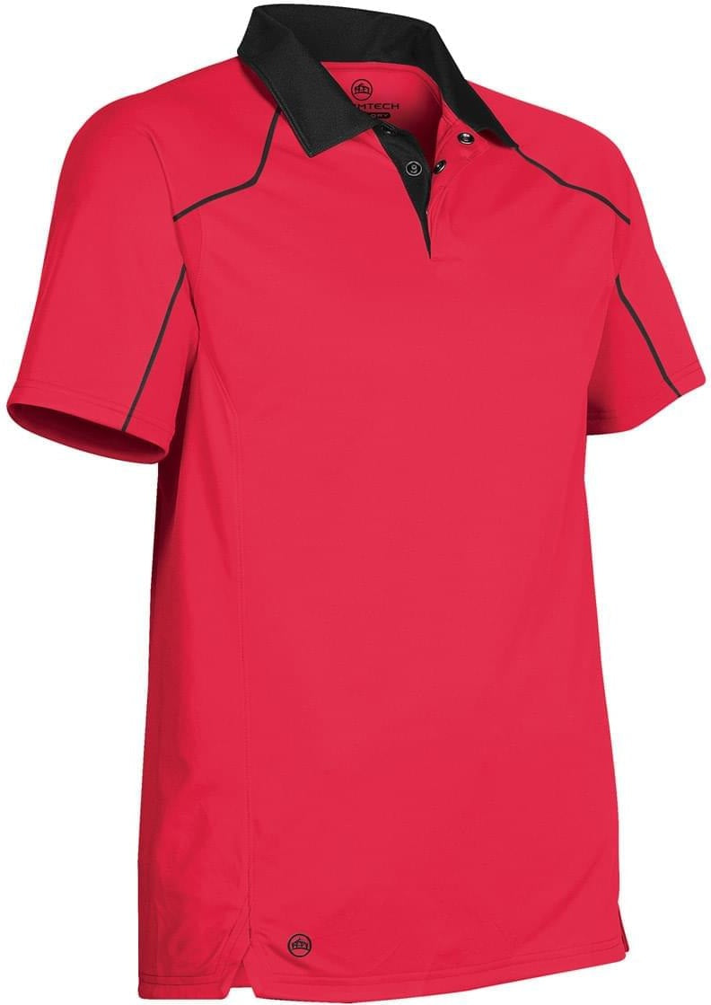 Stormtech Tps-1 Men’s Crossover Performance Polo - Scarlet - Black