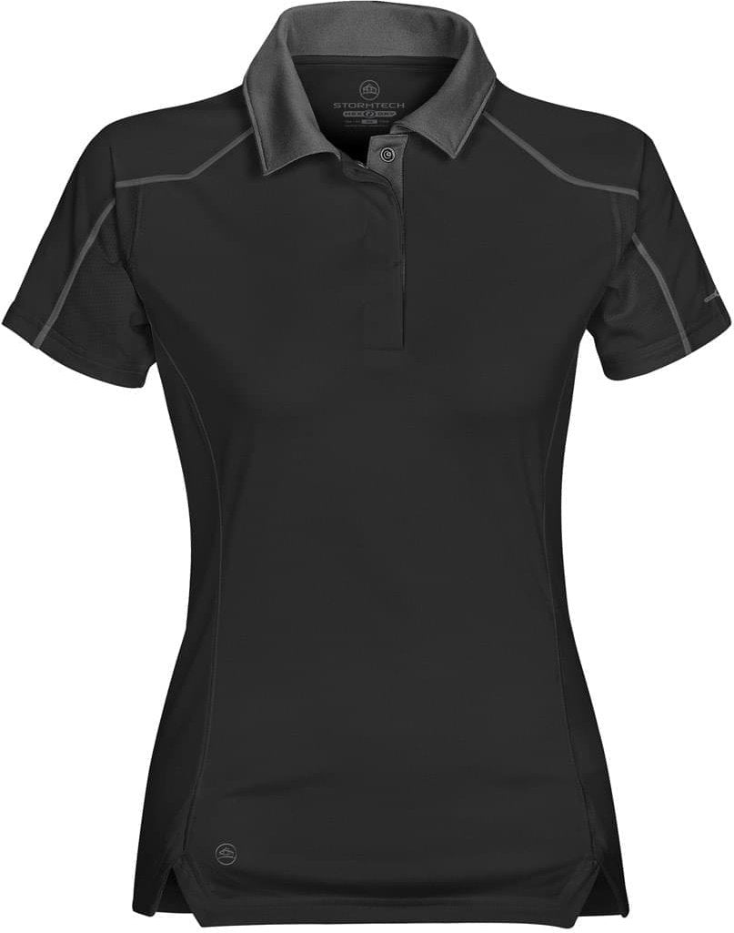 Stormtech Tps-1w Women’s Crossover Performance Polo - Black Graphite - Ladies Xs