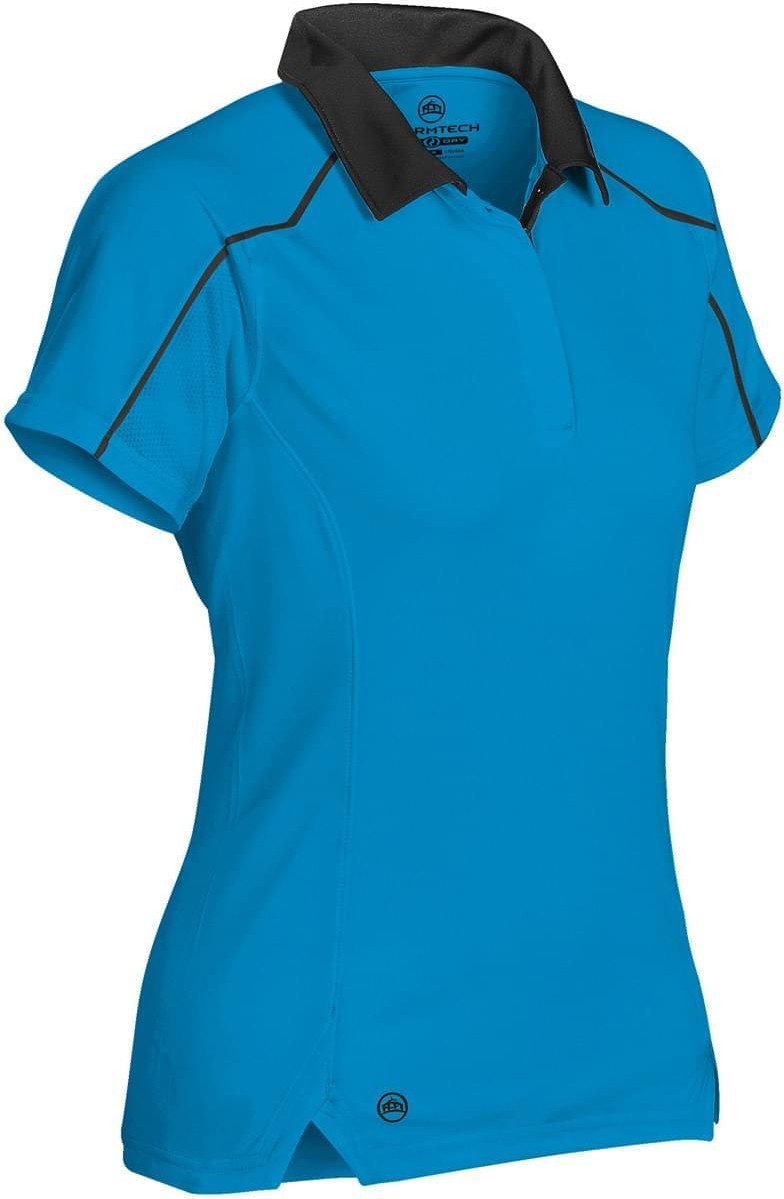 Stormtech Tps-1w Women’s Crossover Performance Polo - Electric Blue Black
