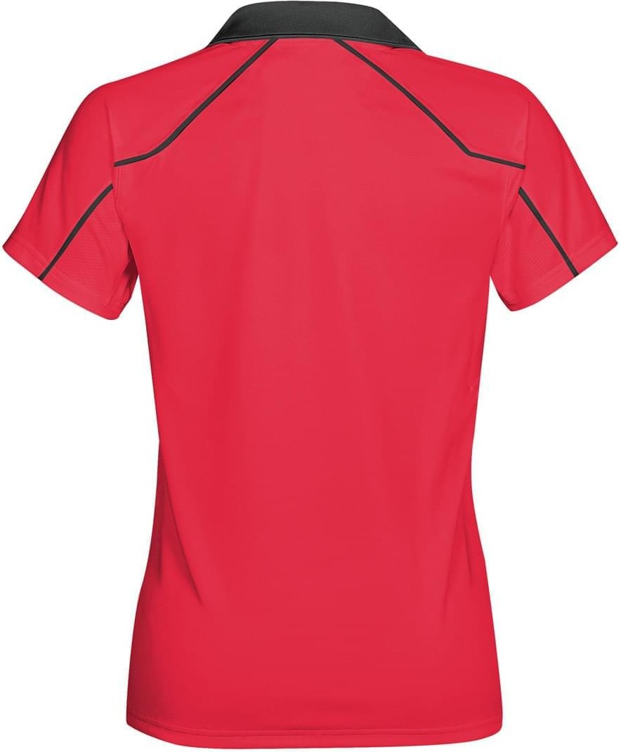 Stormtech Tps-1w Women’s Crossover Performance Polo - Scarlet - Black - Ladies Xs