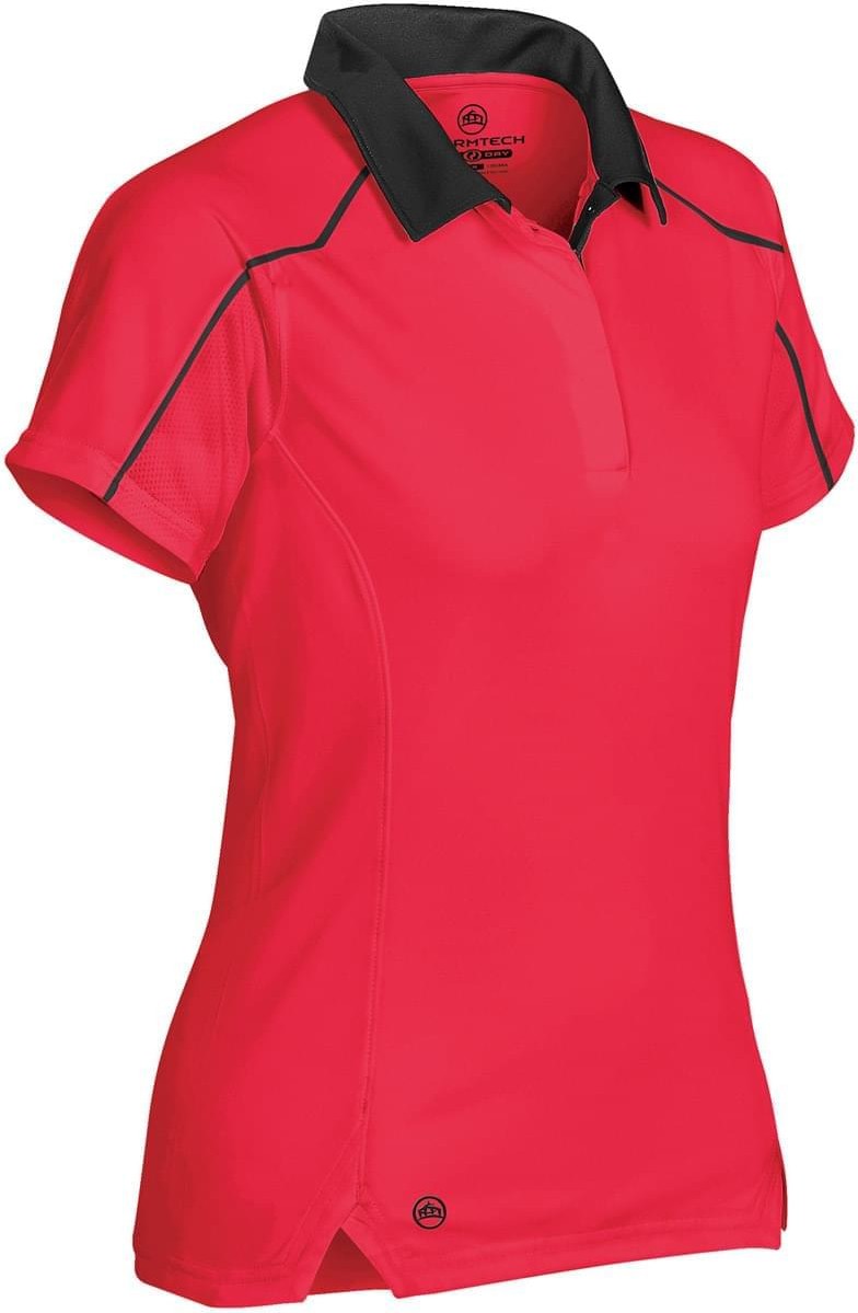 Stormtech Tps-1w Women’s Crossover Performance Polo - Scarlet - Black