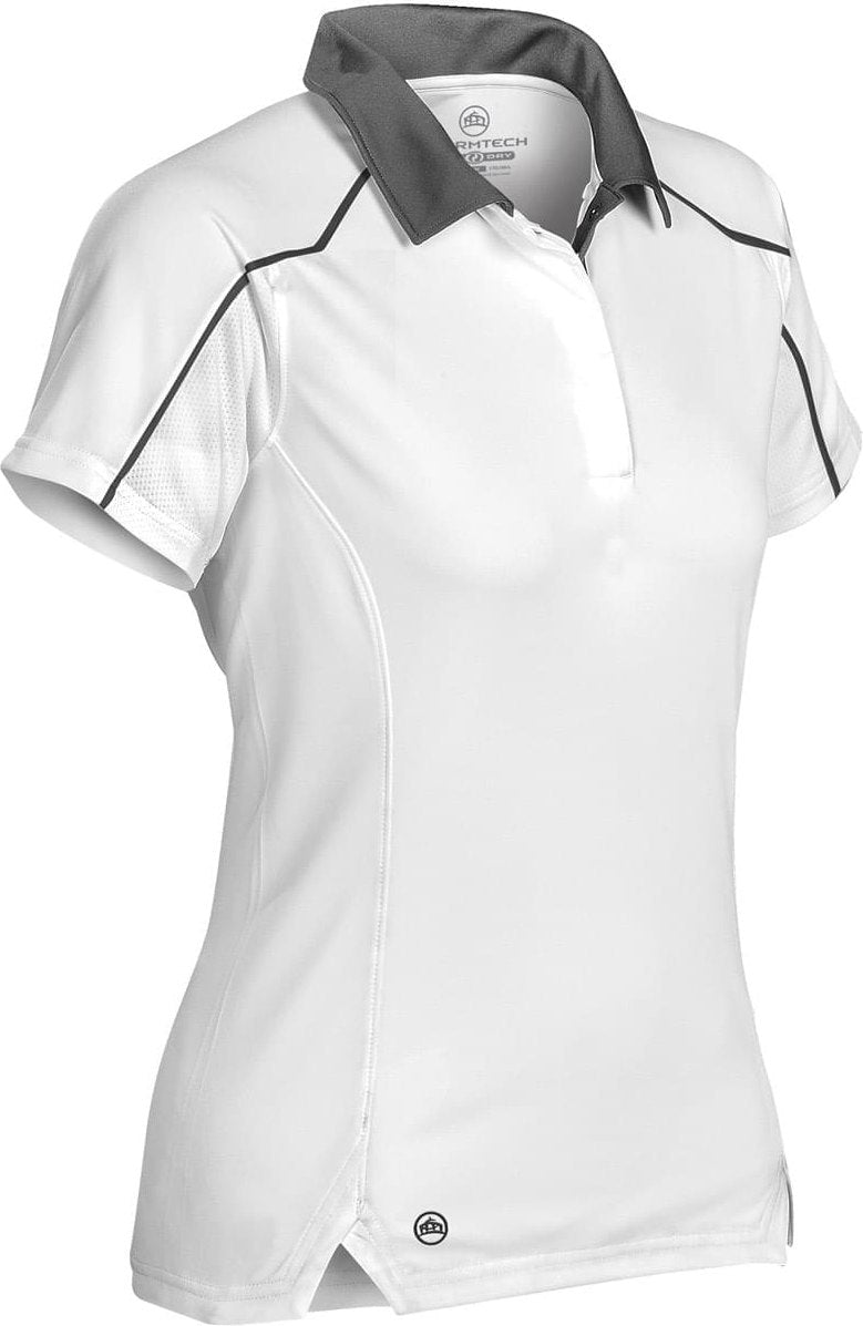 Stormtech Tps-1w Women’s Crossover Performance Polo - Tech White - Graphite