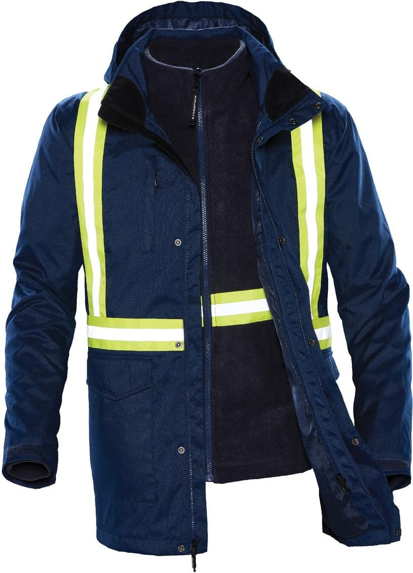 Stormtech Tpx-3r Men’s Vortex Hd 3-in-1 Reflective Parka - Navy - Adult s