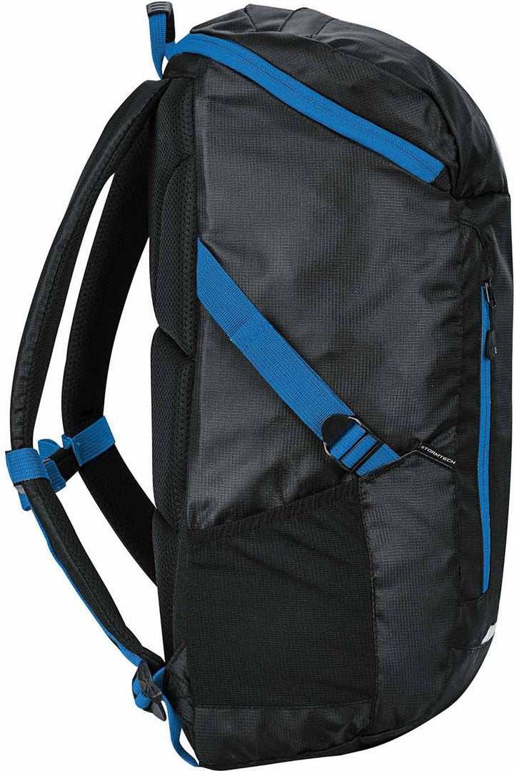 Stormtech Trn-1 Whistler Backpack 25 - Black Azure Blue
