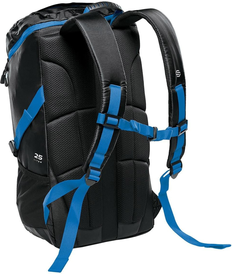 Stormtech Trn-1 Whistler Backpack 25 - Black Azure Blue