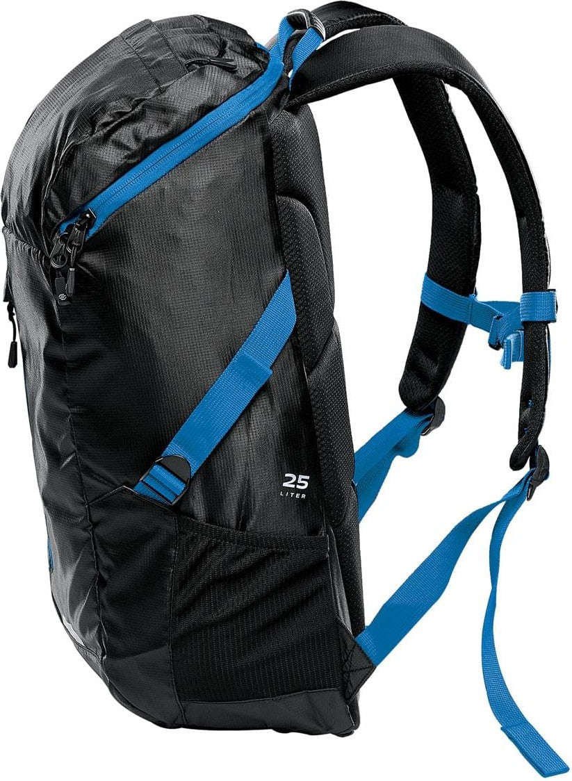 Stormtech Trn-1 Whistler Backpack 25 - Black Azure Blue