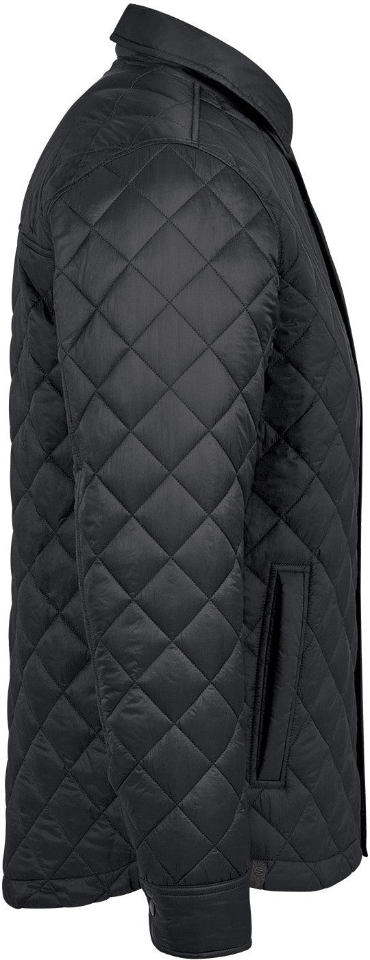 Stormtech Trx-6m Men’s Tundra Quilted Shacket - Black