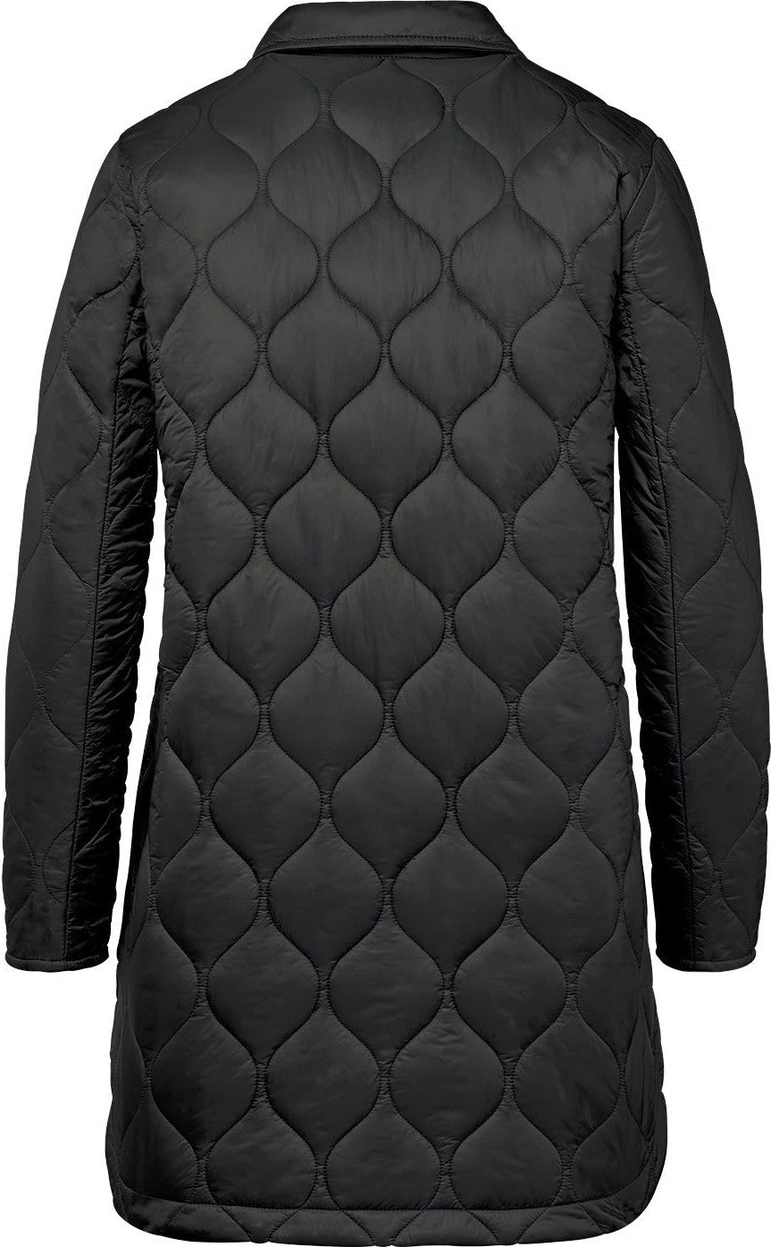 Stormtech Trx-6w Women’s Tundra Quilted Shacket - Black - Ladies Xs