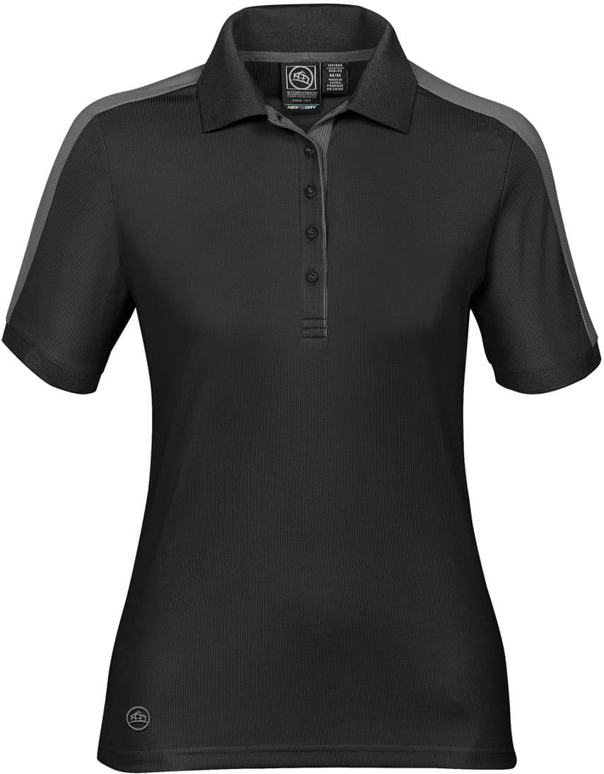 Stormtech Tsr-1w Women’s Shadow Polo - Black Granite - Ladies Xs