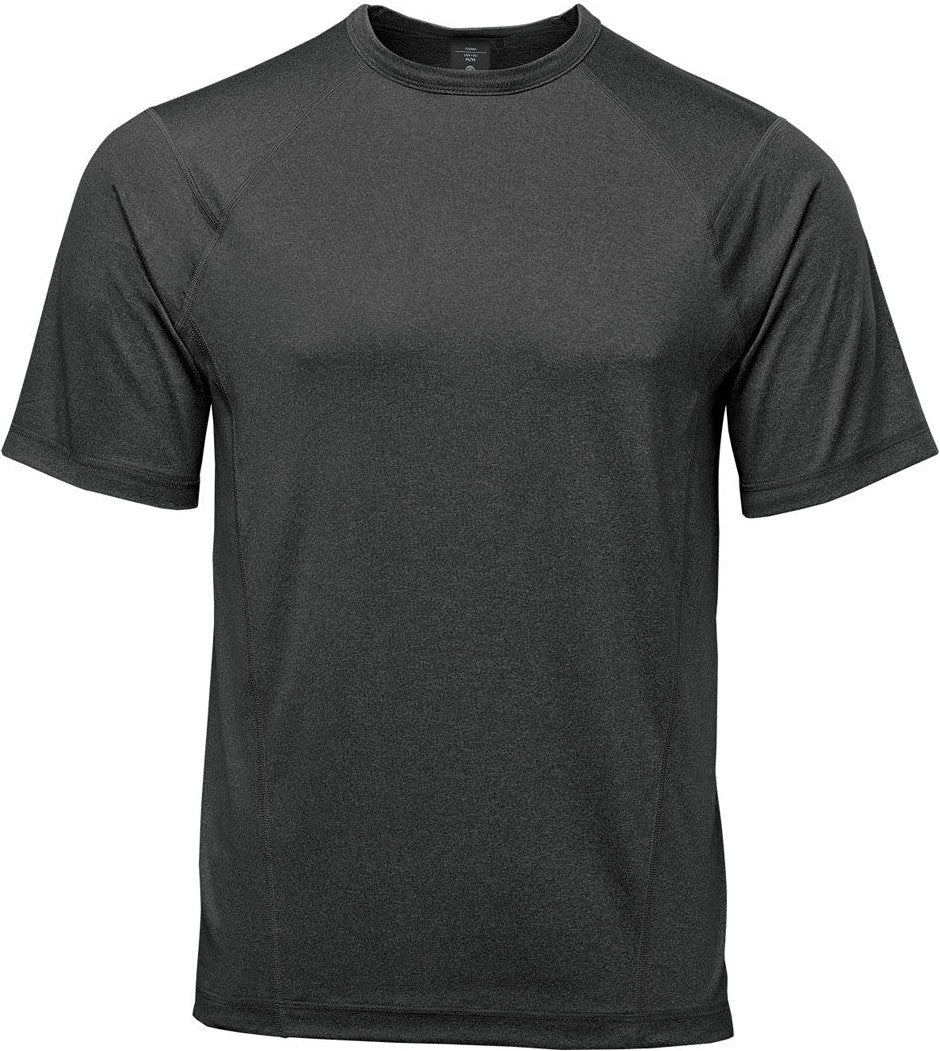 Stormtech Tsx-5m Men’s Volante H2x-dry S/s Tee - Charcoal Heather - Adult s