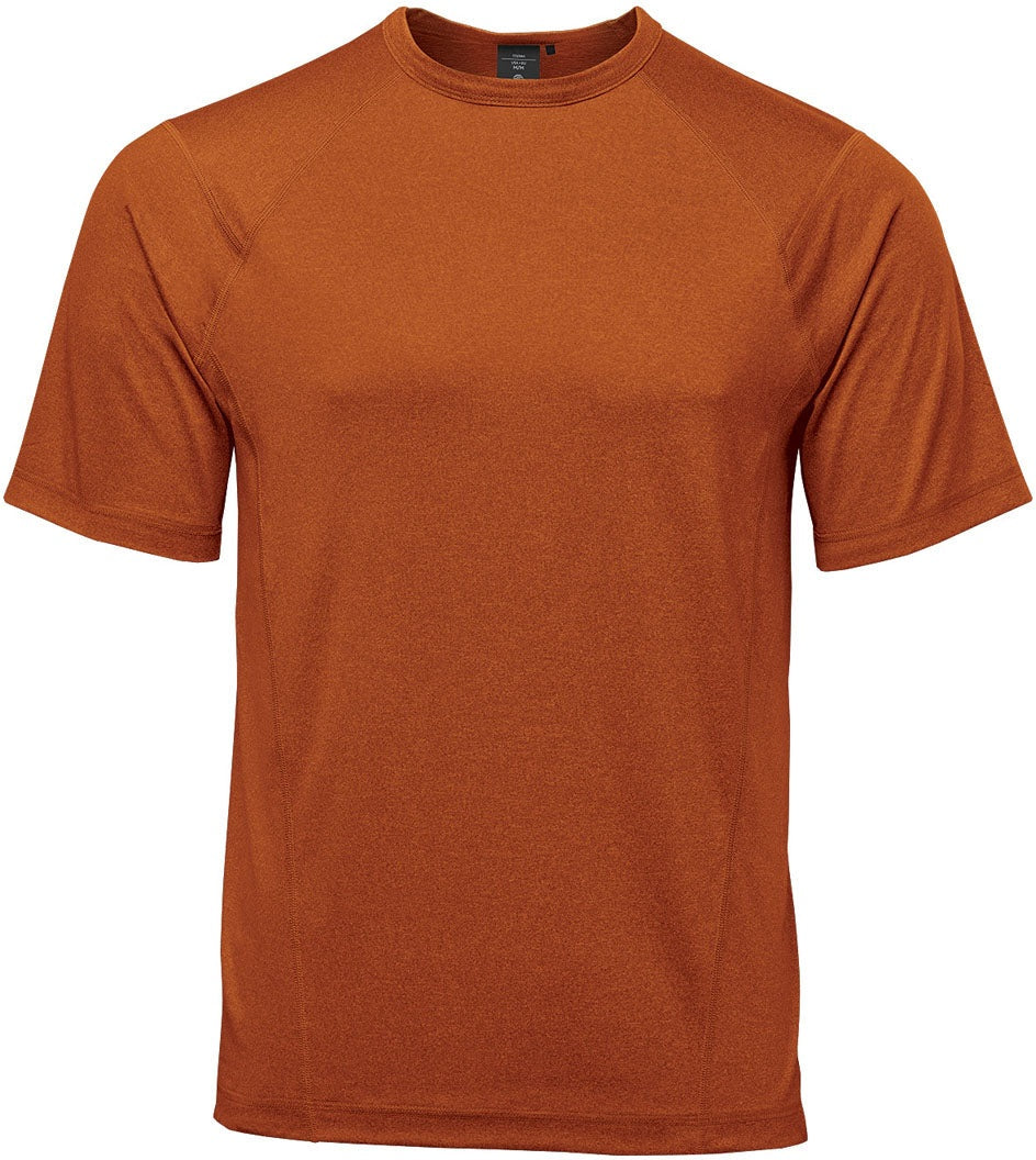 Stormtech Tsx-5m Men’s Volante H2x-dry S/s Tee - Rust Heather - Adult s