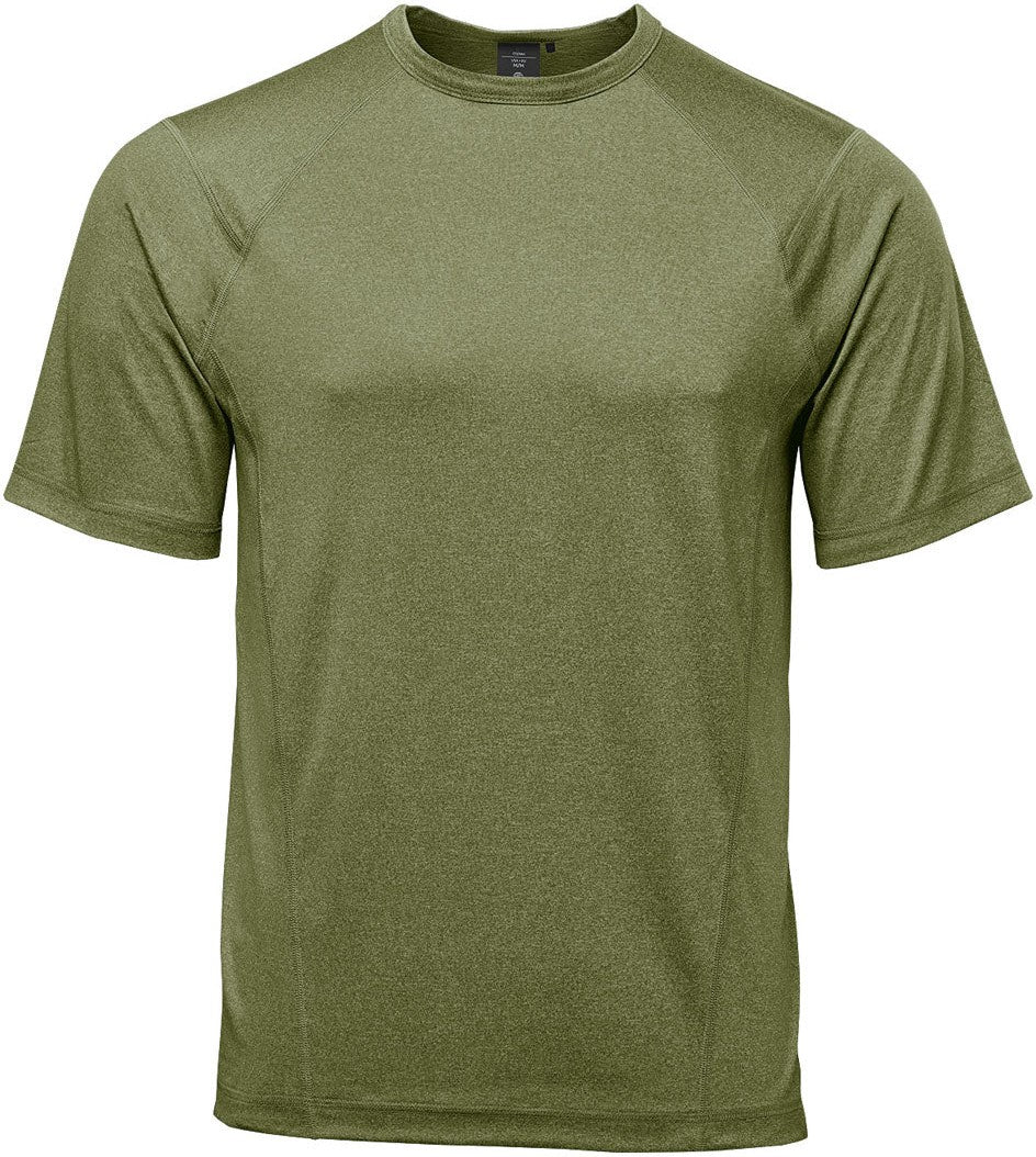 Stormtech Tsx-5m Men’s Volante H2x-dry S/s Tee - Sage Green Heather - Adult s