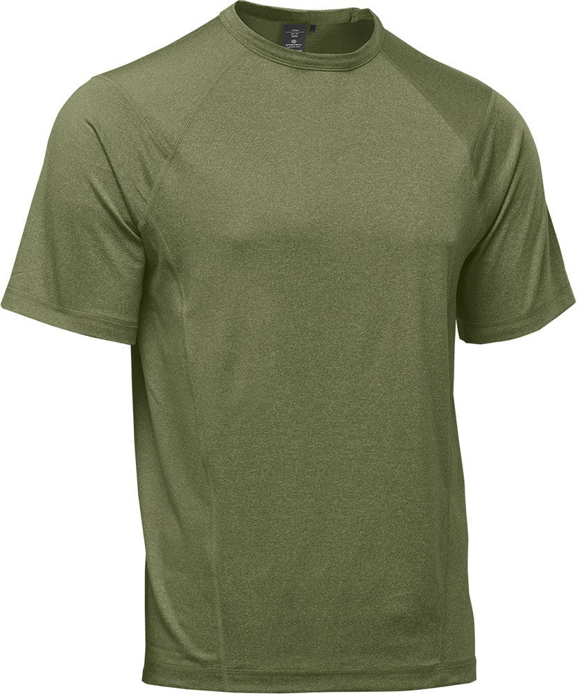 Stormtech Tsx-5m Men’s Volante H2x-dry S/s Tee - Sage Green Heather
