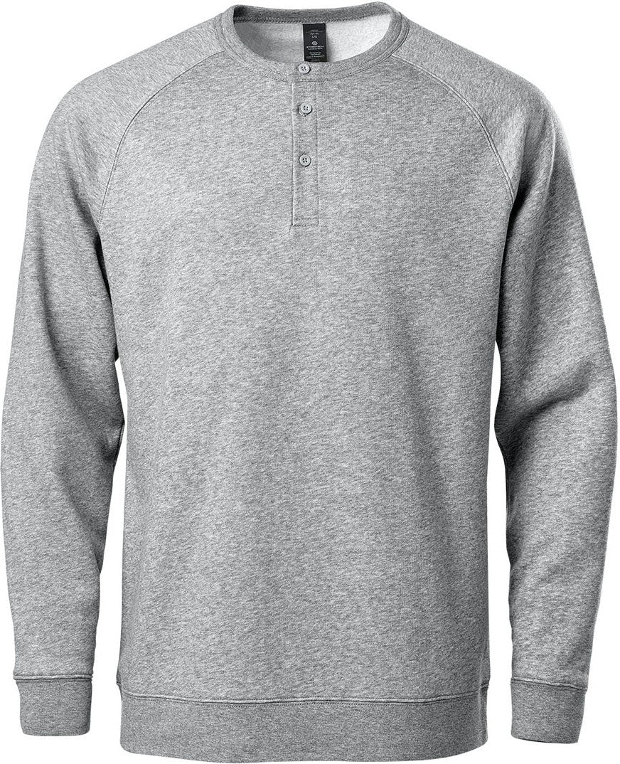 Stormtech Twx-4 Men’s Monashee Henley - Granite Heather - Adult 2xs