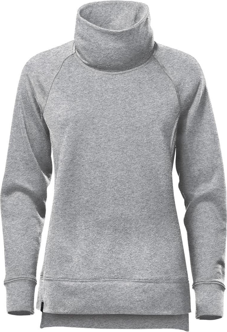 Stormtech Twx-5w Women’s Monashee Cowl Neck Pullover - Granite Heather - Ladies Xs