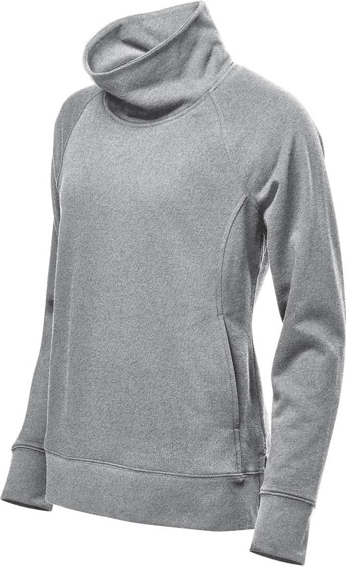 Stormtech Twx-5w Women’s Monashee Cowl Neck Pullover - Granite Heather