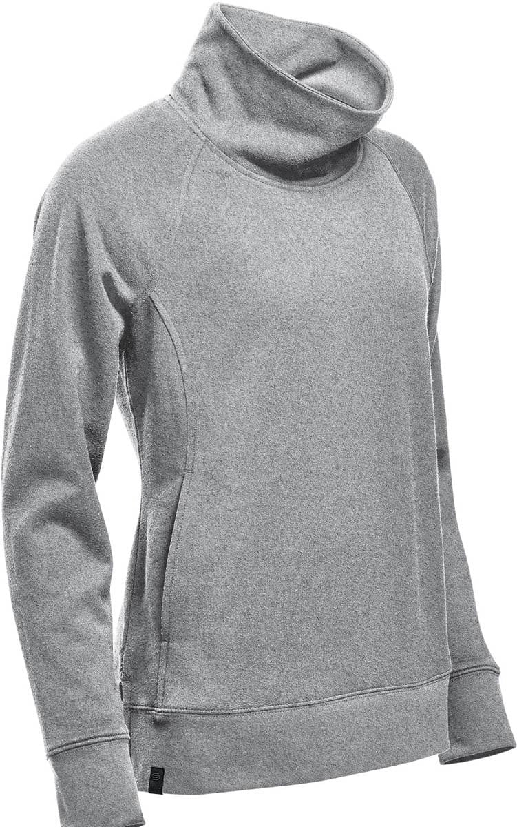Stormtech Twx-5w Women’s Monashee Cowl Neck Pullover - Granite Heather