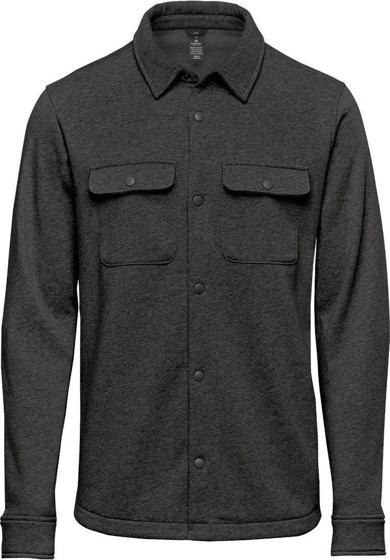 Stormtech Twx-6 Monashee Fleece Shacket - Charcoal Heather - Adult 2xs