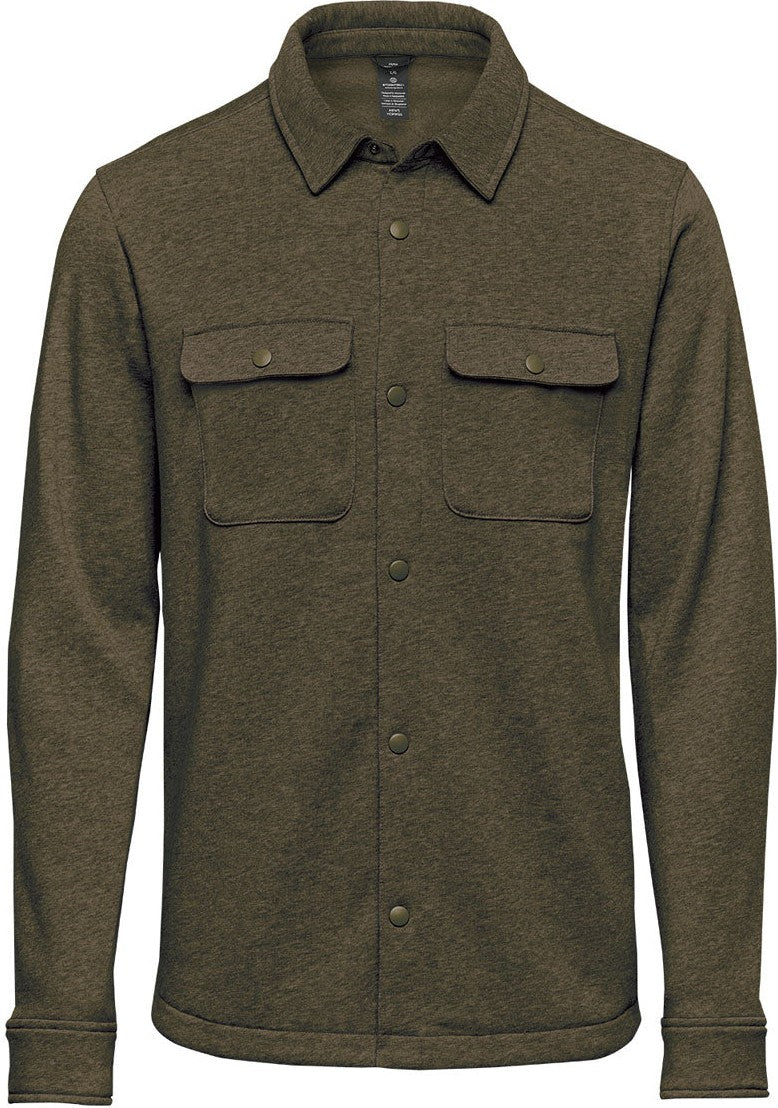 Stormtech Twx-6 Monashee Fleece Shacket - Moss Heather - Adult Xs