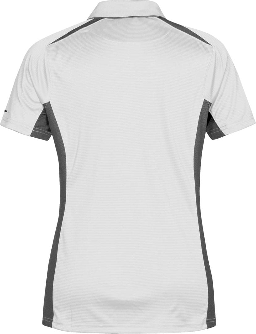Stormtech Txp-2w Women’s Match Performance Polo - White - Pewter - Ladies Xs