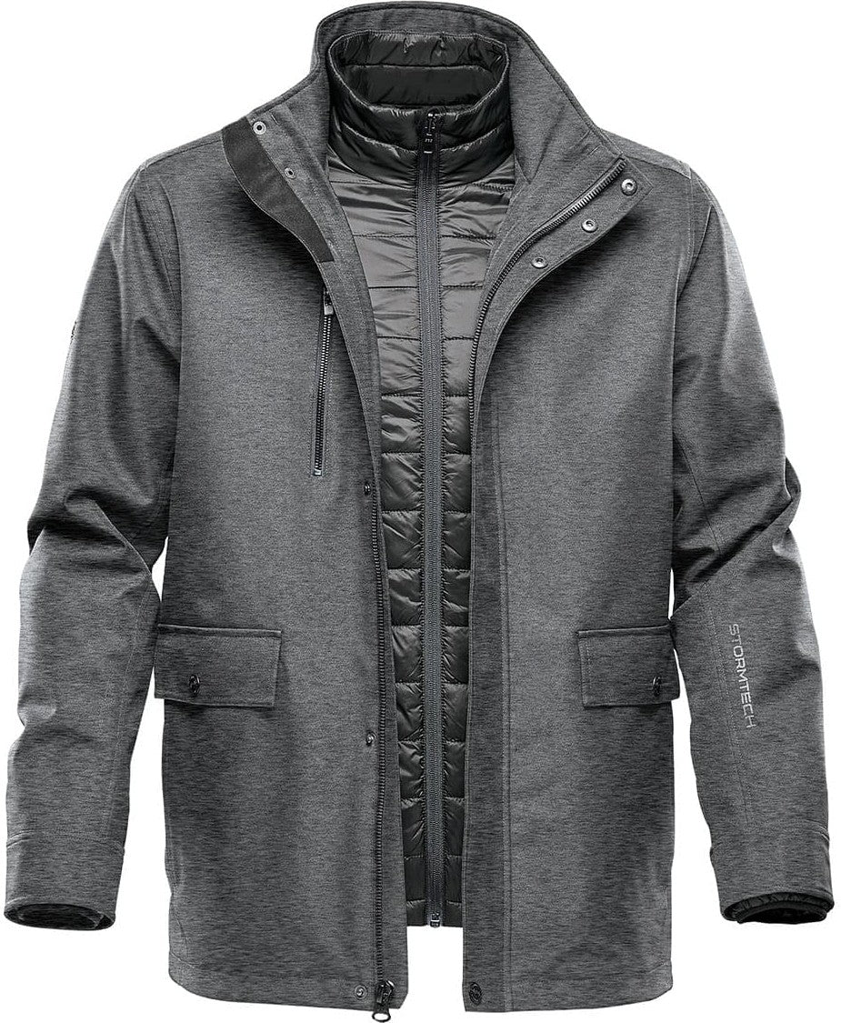 Stormtech Ubx-1le Men’s Montauk Hd 3-in-1 Jacket - Graphite Heather - Adult s