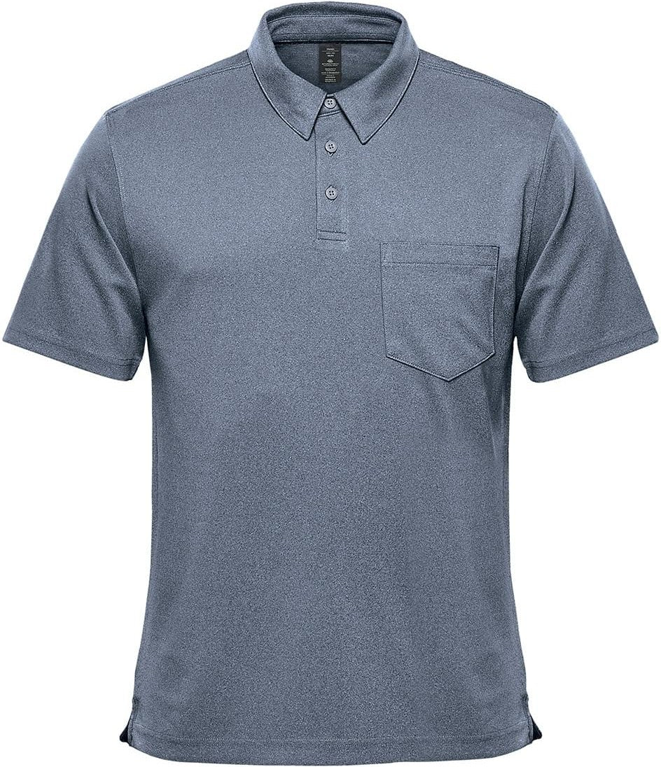 Stormtech Vlx-1 Men’s Dockyard Performance Short Sleeve Polo - Navy Heather - Adult s