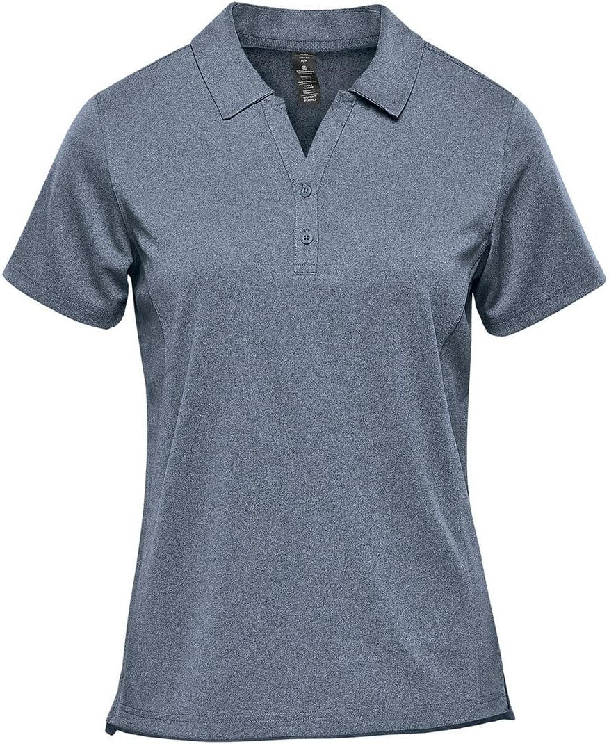 Stormtech Vlx-1w Women’s Dockyard Performance Short Sleeve Polo - Navy Heather - Ladies Xs