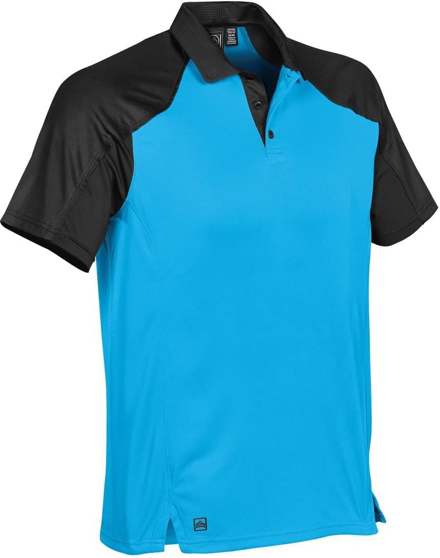 Stormtech Vps-1 Men’s Vector Polo - Electric Blue Black - Adult l