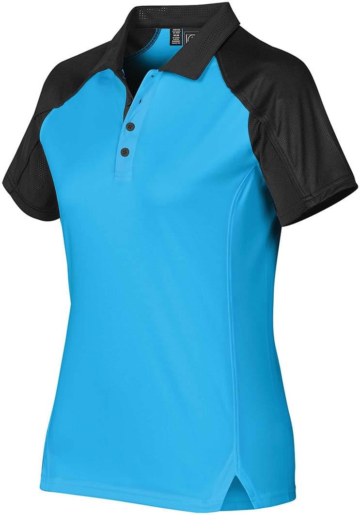 Stormtech Vps-1w Women’s Vector Polo - Electric Blue Black
