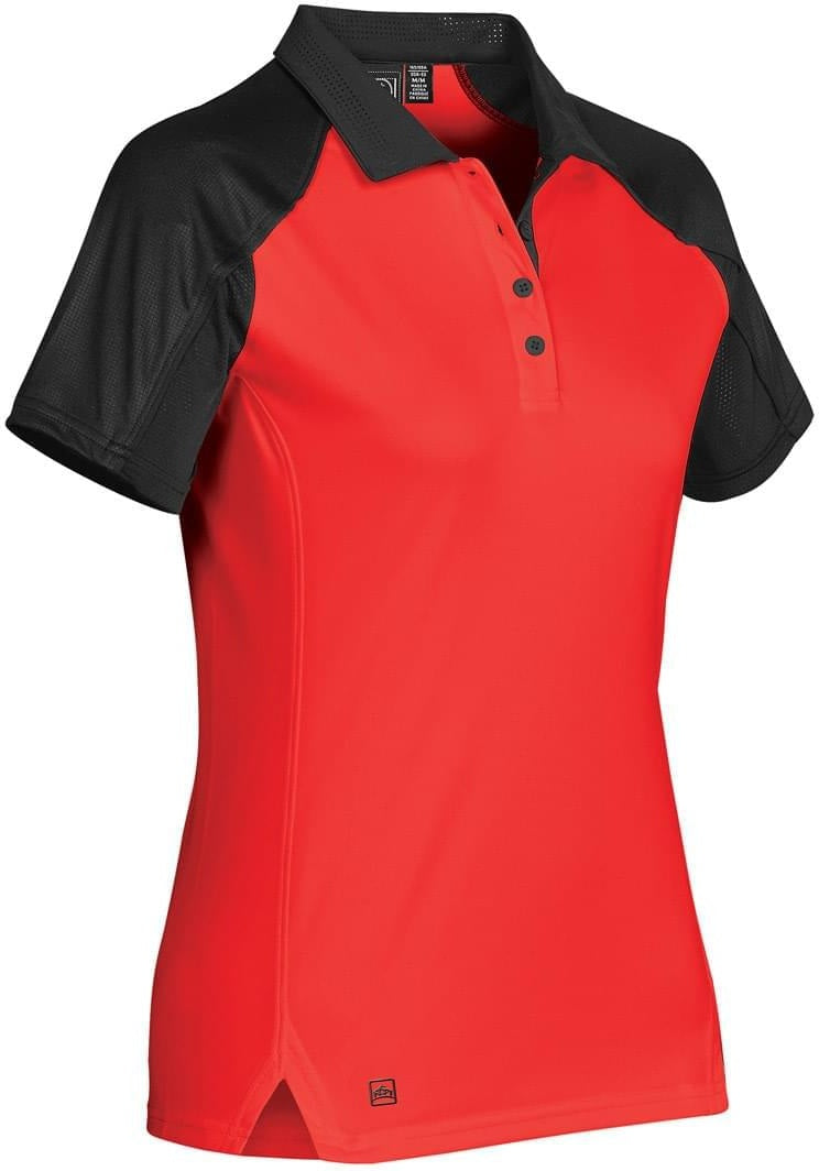 Stormtech Vps-1w Women’s Vector Polo - True Red Black