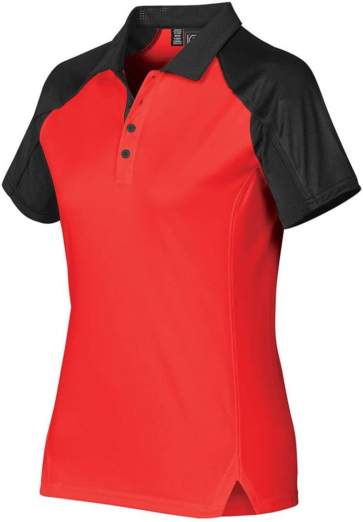 Stormtech Vps-1w Women’s Vector Polo - True Red Black