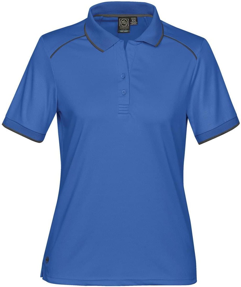 Stormtech Vps-2w Women’s Phantom Embossed Back Polo - Azure Blue Carbon - Ladies s