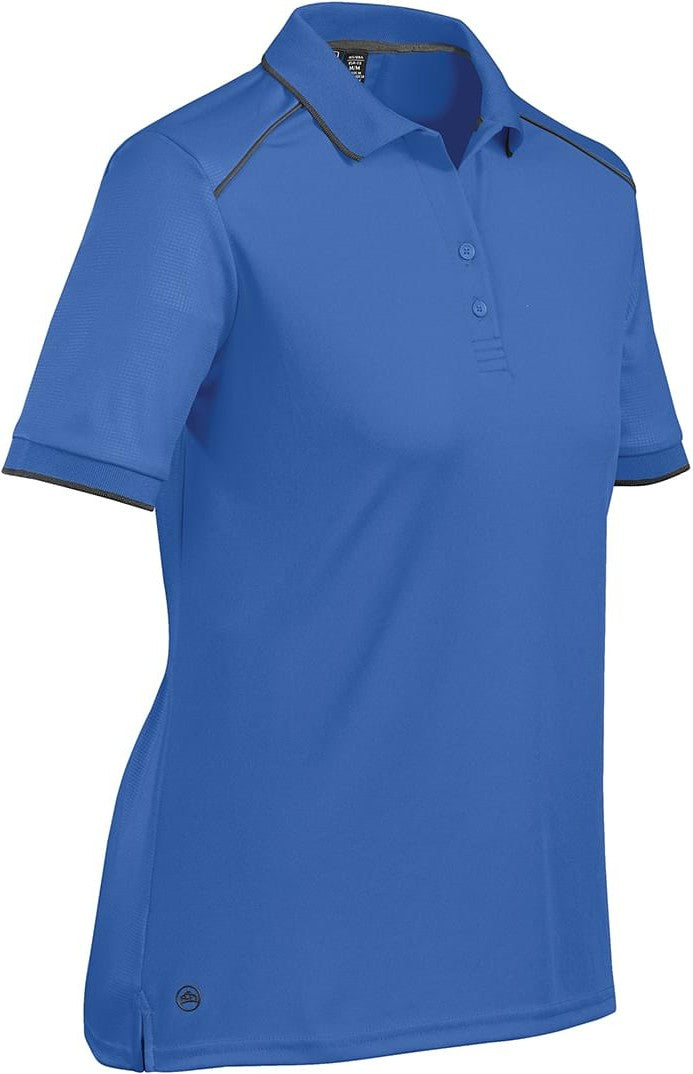Stormtech Vps-2w Women’s Phantom Embossed Back Polo - Azure Blue Carbon