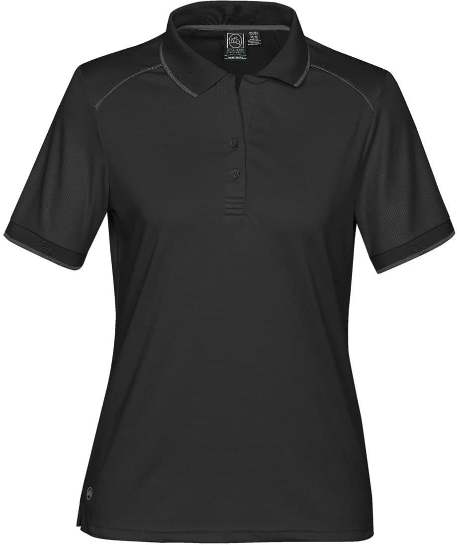 Stormtech Vps-2w Women’s Phantom Embossed Back Polo - Black Carbon - Ladies Xs