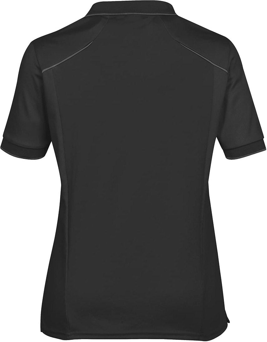 Stormtech Vps-2w Women’s Phantom Embossed Back Polo - Black Carbon