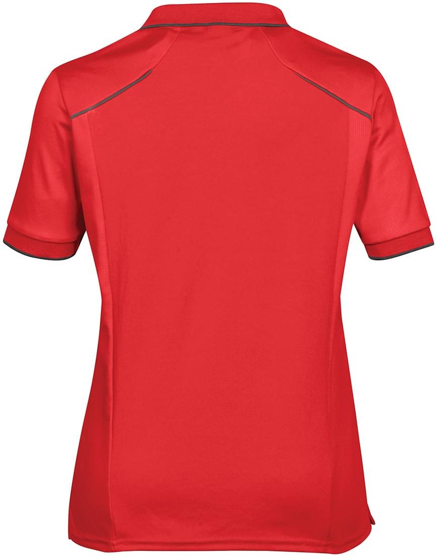 Stormtech Vps-2w Women’s Phantom Embossed Back Polo - Bright Red Carbon