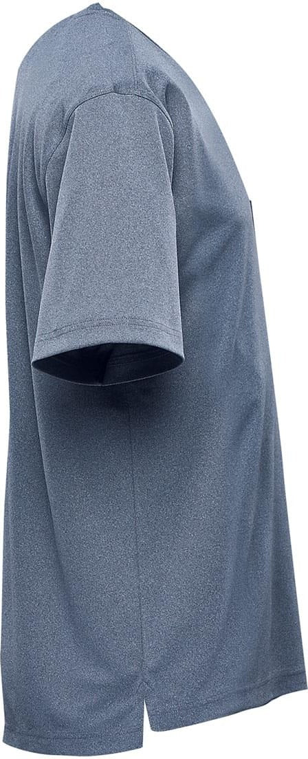 Stormtech Vrx-1 Men’s Dockyard Performance Short Sleeve Tee - Navy Heather
