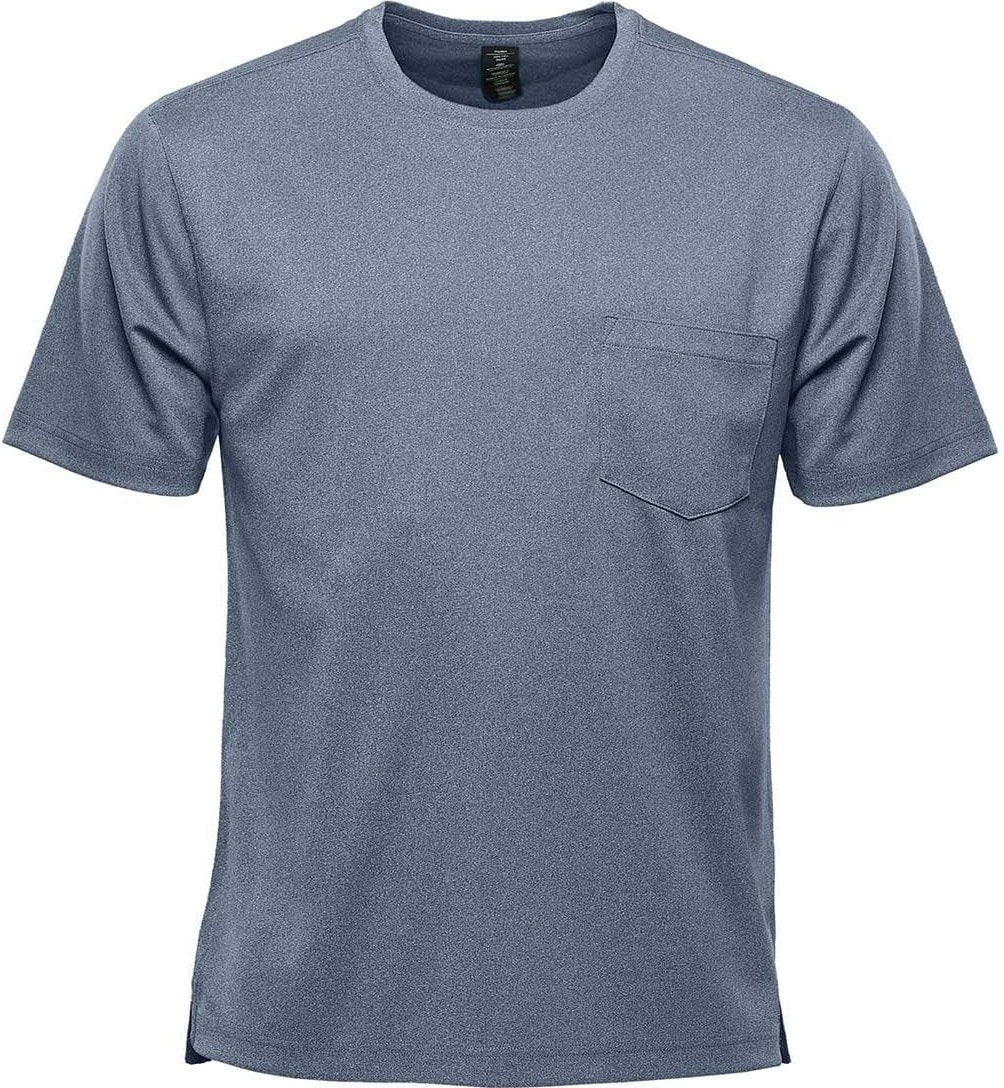 Stormtech Vrx-1 Men’s Dockyard Performance Short Sleeve Tee - Navy Heather - Adult s