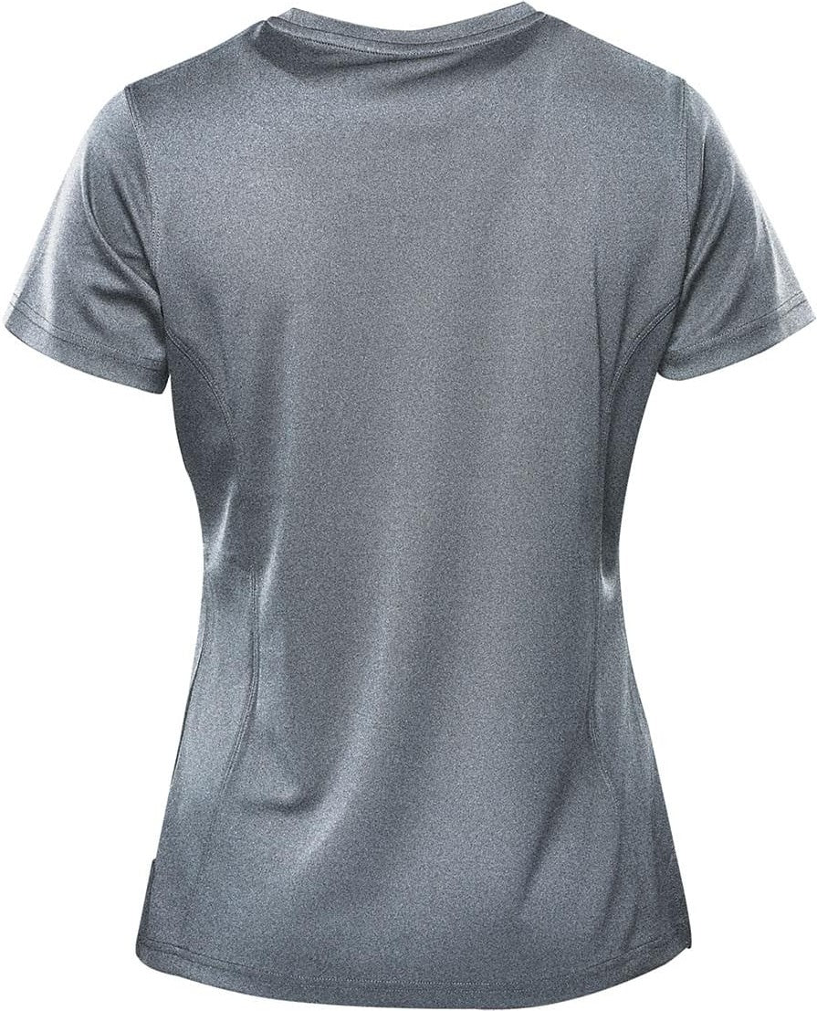 Stormtech Vrx-1w Women’s Dockyard Performance Short Sleeve Tee - Dolphin Heather - Ladies Xs