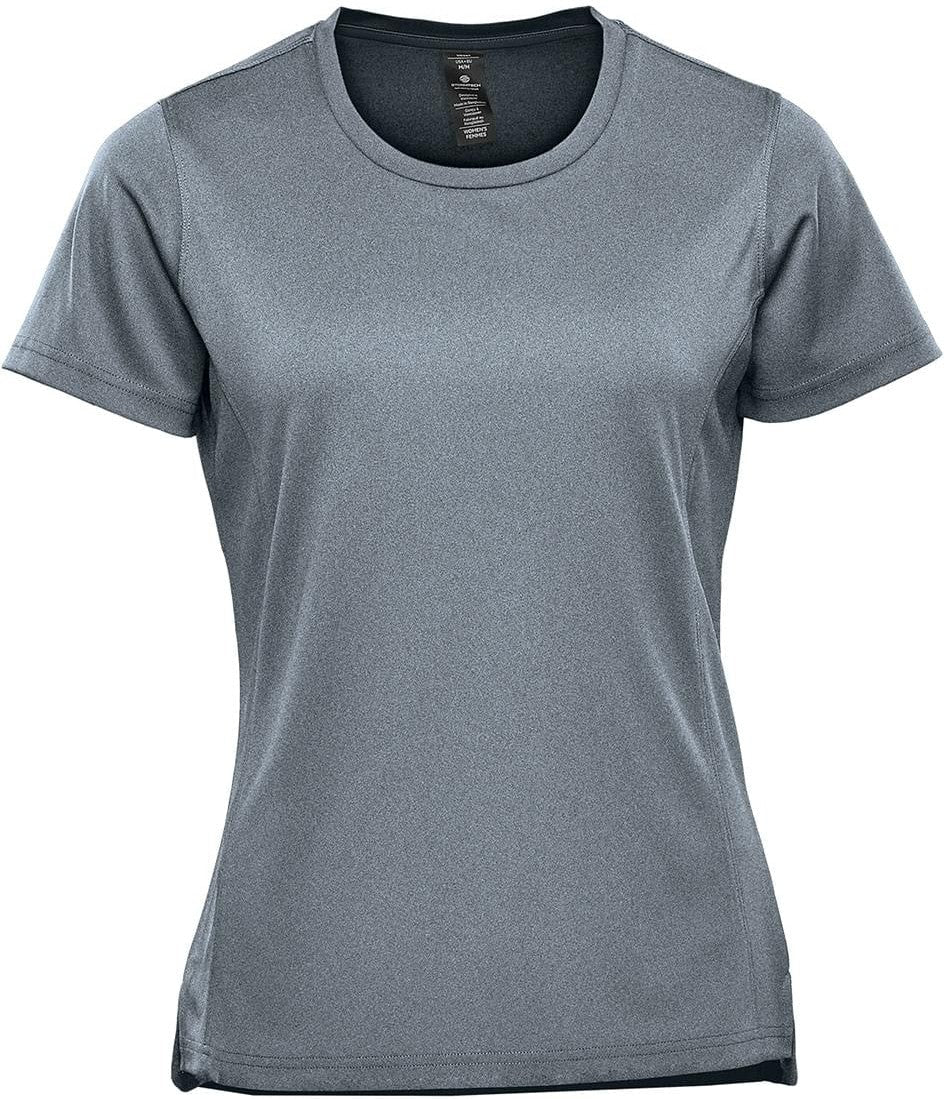 Stormtech Vrx-1w Women’s Dockyard Performance Short Sleeve Tee - Dolphin Heather - Ladies Xs