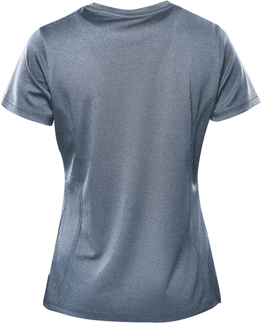 Stormtech Vrx-1w Women’s Dockyard Performance Short Sleeve Tee - Navy Heather