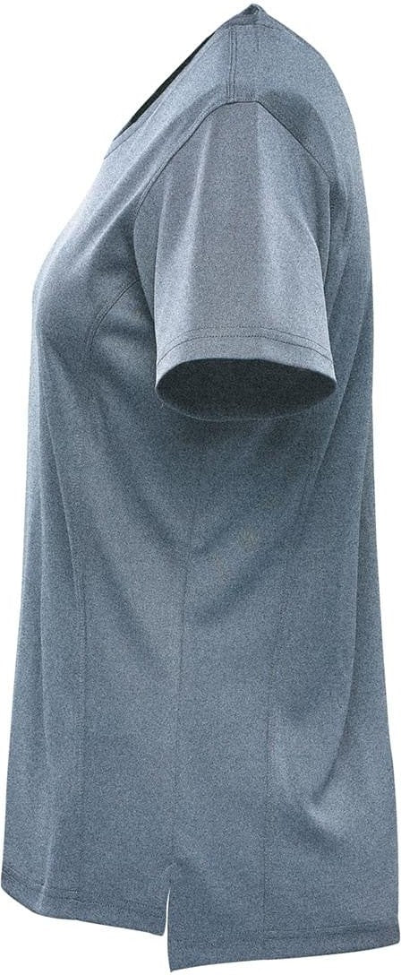 Stormtech Vrx-1w Women’s Dockyard Performance Short Sleeve Tee - Navy Heather