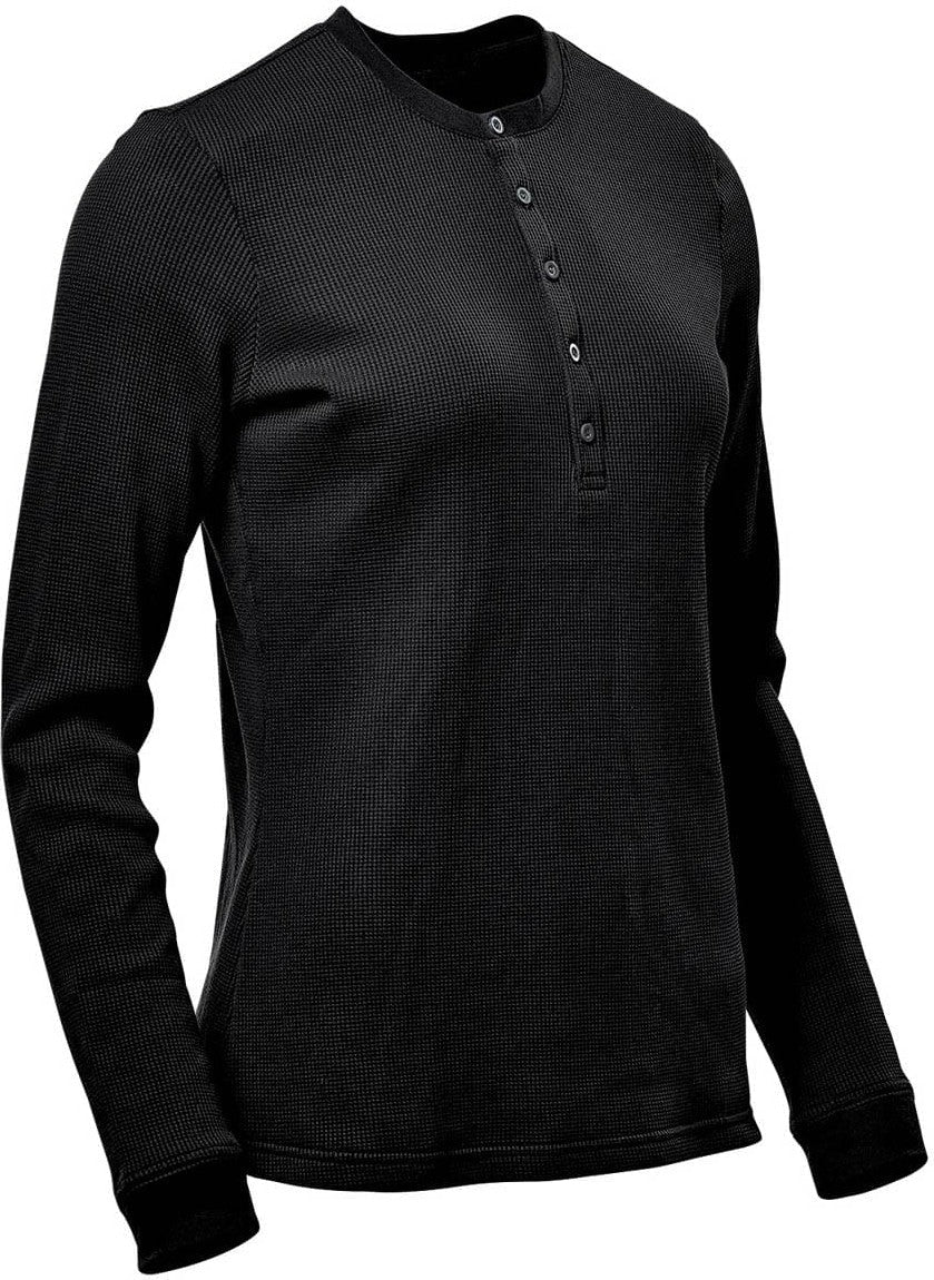 Stormtech Wk-2w Women’s Ashburn Henley - Black